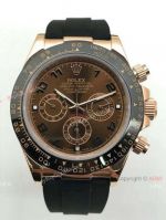 Low Price Copy ROLEX Comograph Daytona Watch Black Rubber